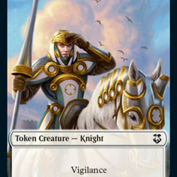 Knight // Saproling Double-Sided Token [Dungeons & Dragons: Adventures in the Forgotten Realms Commander Tokens]
