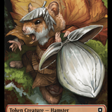 Hamster // Beast (024) Double-Sided Token [Bloomburrow Commander Tokens]