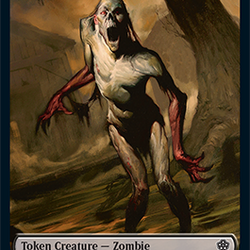 Zombie // Zombie Knight Double-Sided Token [Starter Commander Decks]