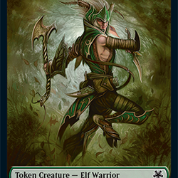 Soldier // Elf Warrior Double-Sided Token [Game Night: Free-for-All Tokens]