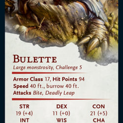 Bulette Art Card (Gold-Stamped Signature) [Dungeons & Dragons: Adventures in the Forgotten Realms Art Series]