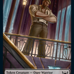 Ogre Warrior // Wizard Double-Sided Token [Streets of New Capenna Tokens]