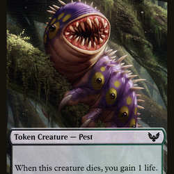 Pest // Lukka, Wayward Bonder Emblem Double-Sided Token [Secret Lair: From Cute to Brute Tokens]