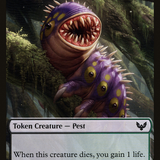 Pest // Jace, Telepath Unbound Emblem Double-Sided Token [Secret Lair: From Cute to Brute Tokens]