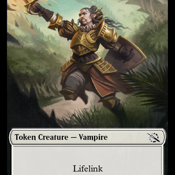 Warrior // Vampire Double-Sided Token [March of the Machine Tokens]