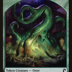 Ooze // Frog Lizard Double-Sided Token [Ravnica Allegiance Guild Kit Tokens]