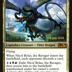 Nicol Bolas, the Ravager // Nicol Bolas, the Arisen [Core Set 2019 Prerelease Promos]