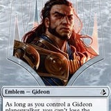 Gideon of the Trials Emblem // Zombie Double-Sided Token [Amonkhet Tokens]