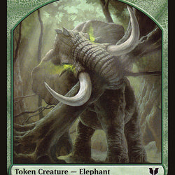Elephant // Saproling Double-Sided Token [Commander 2015 Tokens]