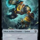 The Monarch // Golem Double-Sided Token [Phyrexia: All Will Be One Commander Tokens]