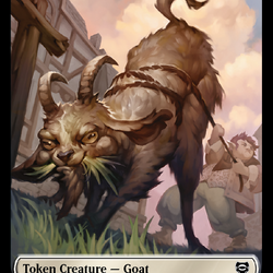 Bird // Goat Token [The Lord of the Rings: Tales of Middle-Earth Commander Tokens]