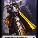City's Blessing // Human Soldier Double-Sided Token [Murders at Karlov Manor Commander Tokens]