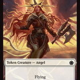 Angel (0001) // Angel (0002) Double-Sided Token [Foundations Commander Tokens]