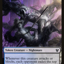 Human Soldier // Nightmare Double-Sided Token [Theros Beyond Death Tokens]