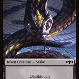 Snake // Myr Double-Sided Token [Tarkir: Dragonstorm Commander Tokens]