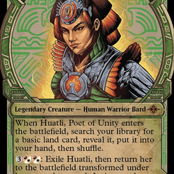 Huatli, Poet of Unity // Roar of the Fifth People (Showcase) [The Lost Caverns of Ixalan]