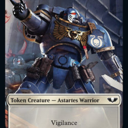 Astartes Warrior (001) // Clue Double-Sided Token [Warhammer 40,000 Tokens]