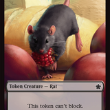 Elf Warrior // Rat (0030) Double-Sided Token [Foundations Tokens]