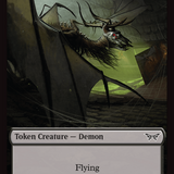 Demon // Manifest Double-Sided Token [Duskmourn: House of Horror Tokens]