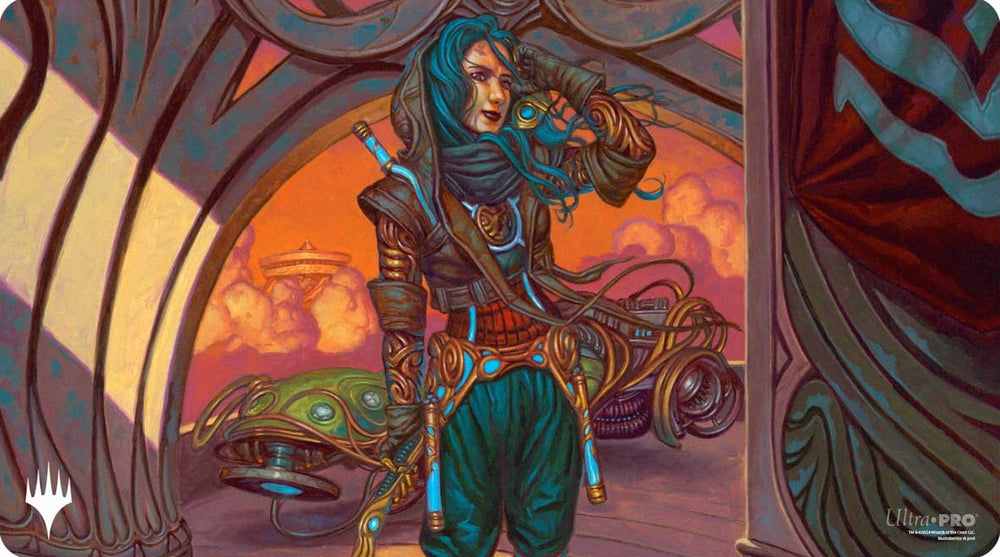 UP PLAYMAT MTG 2025 MULTIPLANAR RACE SET BORDERLESS RACER 1