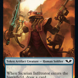 Soldier (003) // Sicarian Infiltrator Double-Sided Token (Surge Foil) [Warhammer 40,000 Tokens]