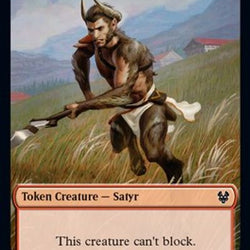 Satyr // Goblin Construct Double-Sided Token [Challenger Decks 2021 Tokens]