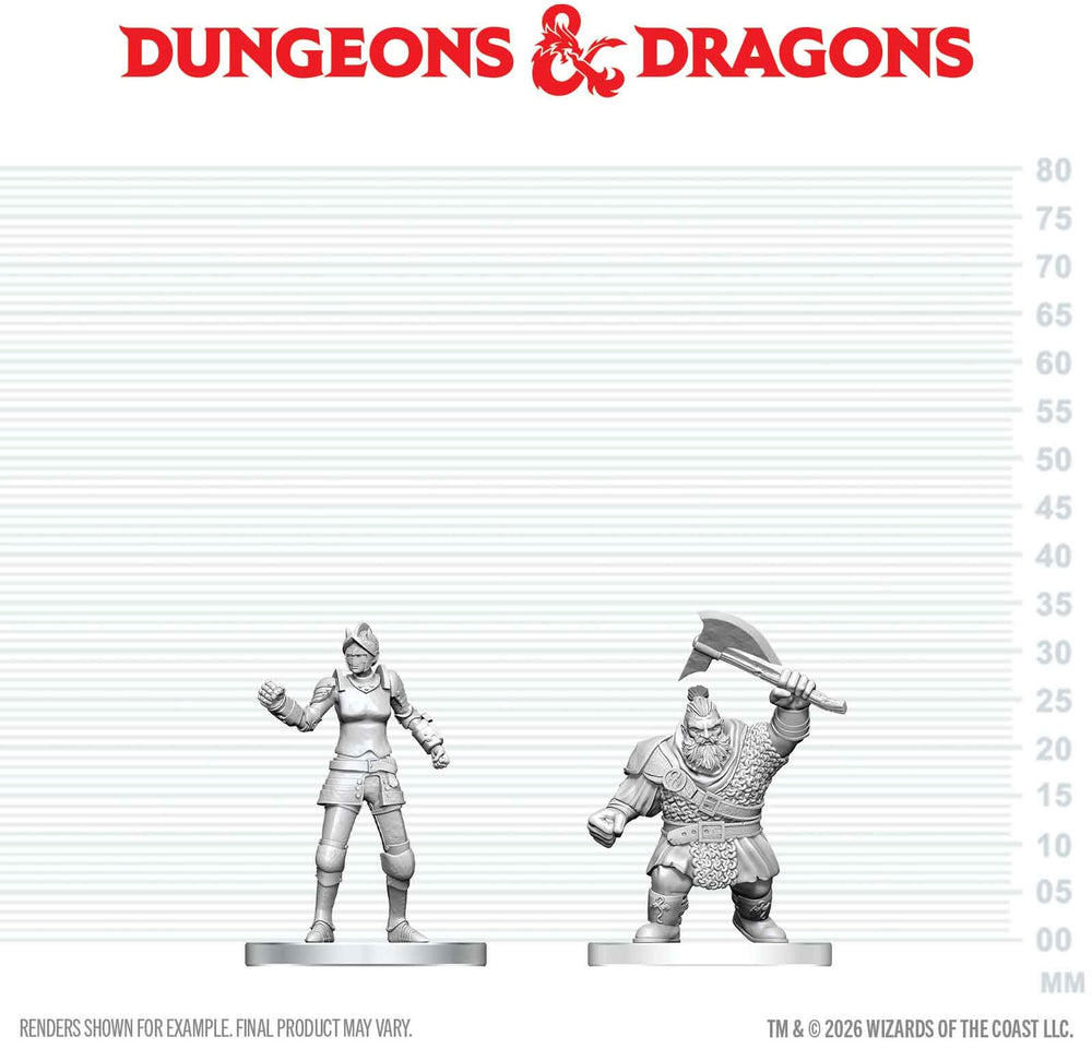 DND UNPAINTED MINIS WV29 CULTIST OF BANE & DWARF ZHENTILAR SOLDIER (36/144) [2026-08-15]
