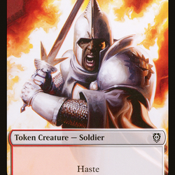 Soldier (017) // Eldrazi Double-Sided Token [Phyrexia: All Will Be One Commander Tokens]