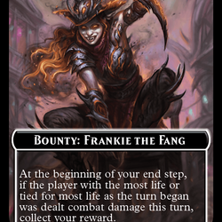Bounty: Frankie the Fang // Bounty Rules Double-Sided Token [Outlaws of Thunder Junction Commander Tokens]