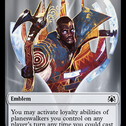 Elemental (9) // Teferi's Talent Emblem Double-Sided Token [March of the Machine Tokens]