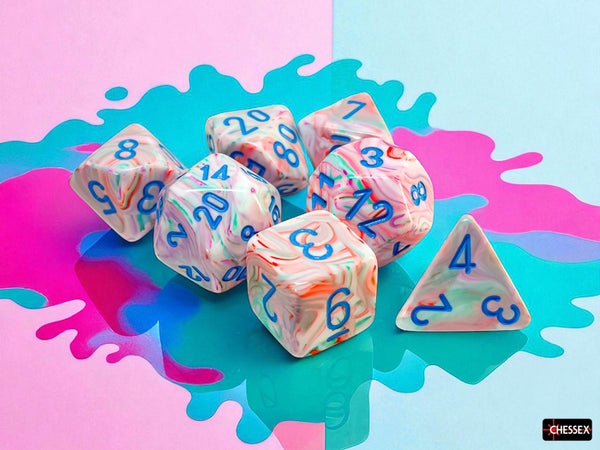 FESTIVE 7-DIE SET MEGA-HEDRAL POP ART/BLUE