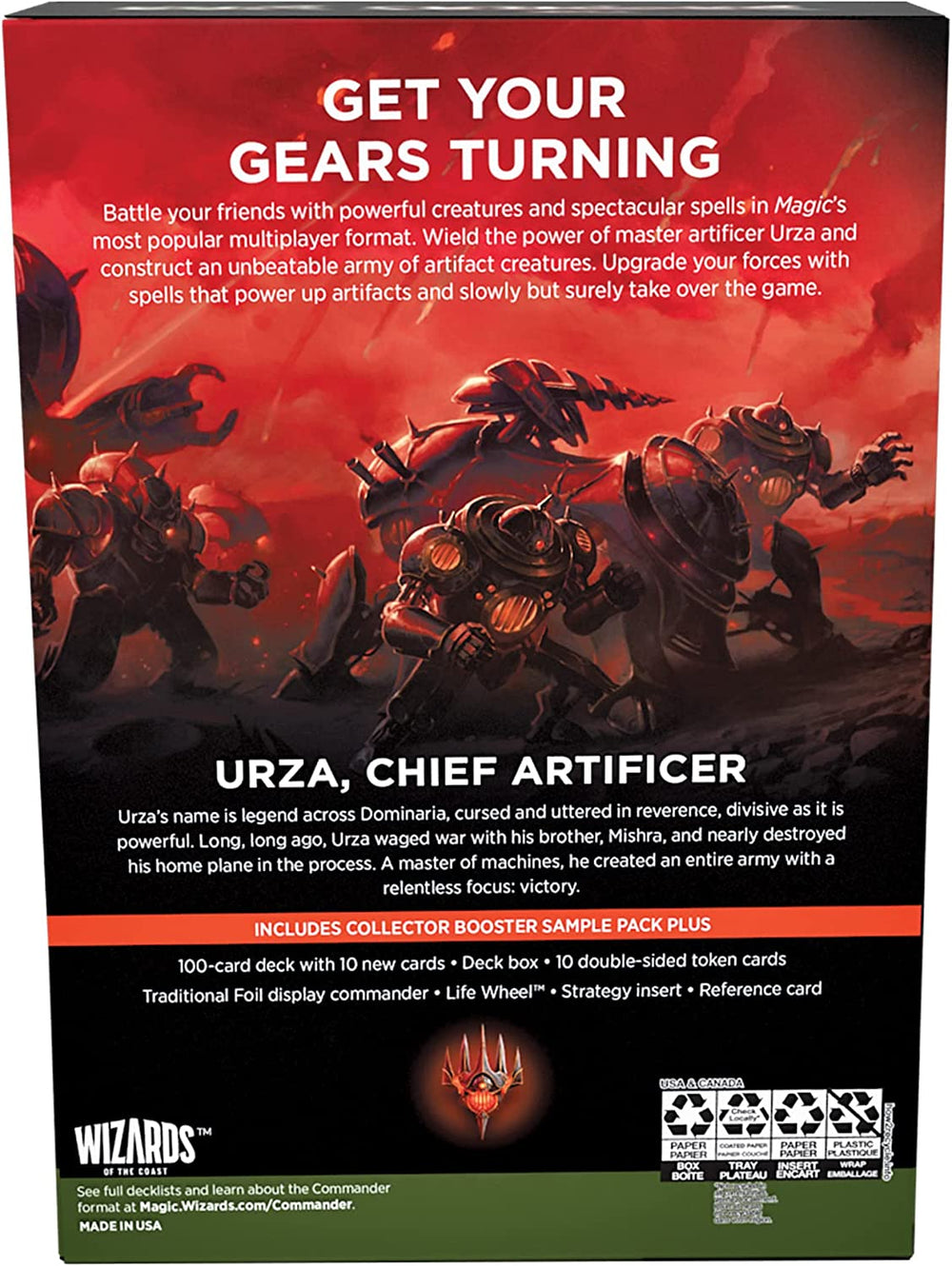 MTG Brothers War Commander Deck Urza's Iron Alliance