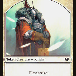 Knight (004) // Elemental Shaman Double-Sided Token [Commander 2015 Tokens]