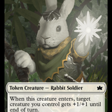 Bat // Intrepid Rabbit Double-Sided Token [Bloomburrow Tokens]