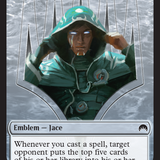 Pest // Jace, Telepath Unbound Emblem Double-Sided Token [Secret Lair: From Cute to Brute Tokens]