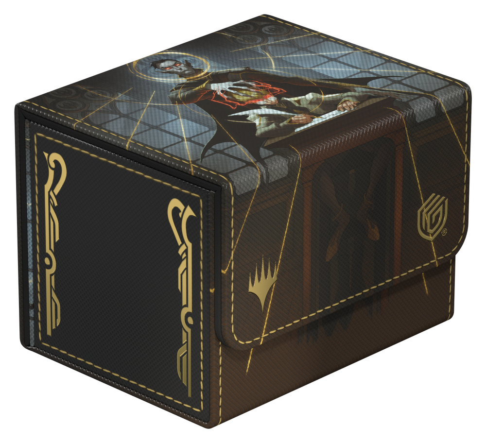 UG DECK CASE SIDEWINDER 100+ XENOSKIN MTG SECRETS OF STRIXHAVEN - BLACK MYTHIC (ALT ART)