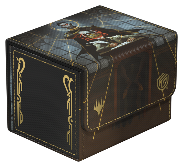 UG DECK CASE SIDEWINDER 100+ XENOSKIN MTG SECRETS OF STRIXHAVEN - BLACK MYTHIC (ALT ART)