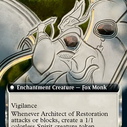 The Restoration of Eiganjo // Architect of Restoration (Extended Art) [Kamigawa: Neon Dynasty]