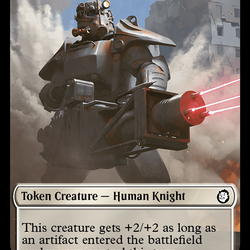 Human Knight // Copy Double-Sided Token [Fallout Tokens]