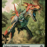 Gnome // Dinosaur (0010) Double-Sided Token [The Lost Caverns of Ixalan Tokens]