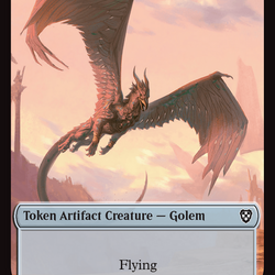 Construct // Golem (0013) Double-Sided Token [Aetherdrift Tokens]