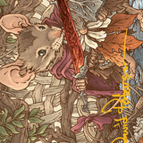 Mabel, Heir to Cragflame // Mabel, Heir to Cragflame (ABLB-045) (Borderless) [Bloomburrow Art Series] Foil