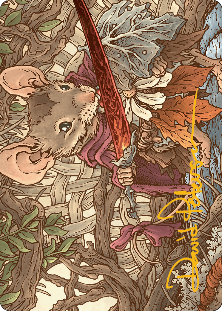 Mabel, Heir to Cragflame // Mabel, Heir to Cragflame (ABLB-045) (Borderless) [Bloomburrow Art Series] Foil