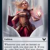 Elemental // Rowan, Scholar of Sparks Emblem Double-Sided Token [Strixhaven: School of Mages Tokens]