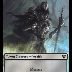 Dragon // Wraith Double-Sided Token [The Lord of the Rings: Tales of Middle-Earth Commander Tokens]