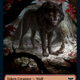 Wolf (011) // Human (010) Double-Sided Token [Innistrad: Crimson Vow Tokens]
