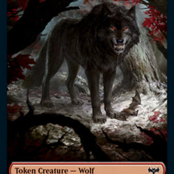 Wolf (011) // Human (010) Double-Sided Token [Innistrad: Crimson Vow Tokens]