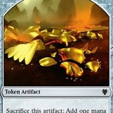 Gold // Cat Dragon Double-Sided Token [Commander 2017 Tokens]