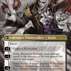 Sorin of House Markov // Sorin, Ravenous Neonate (Borderless) (Textured Foil) [Modern Horizons 3]