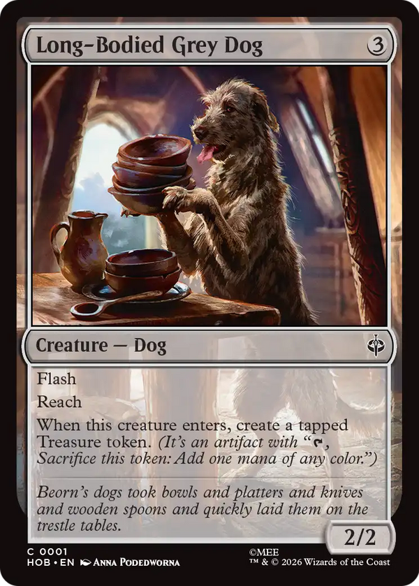 Long-Bodied Grey Dog [The Hobbit]